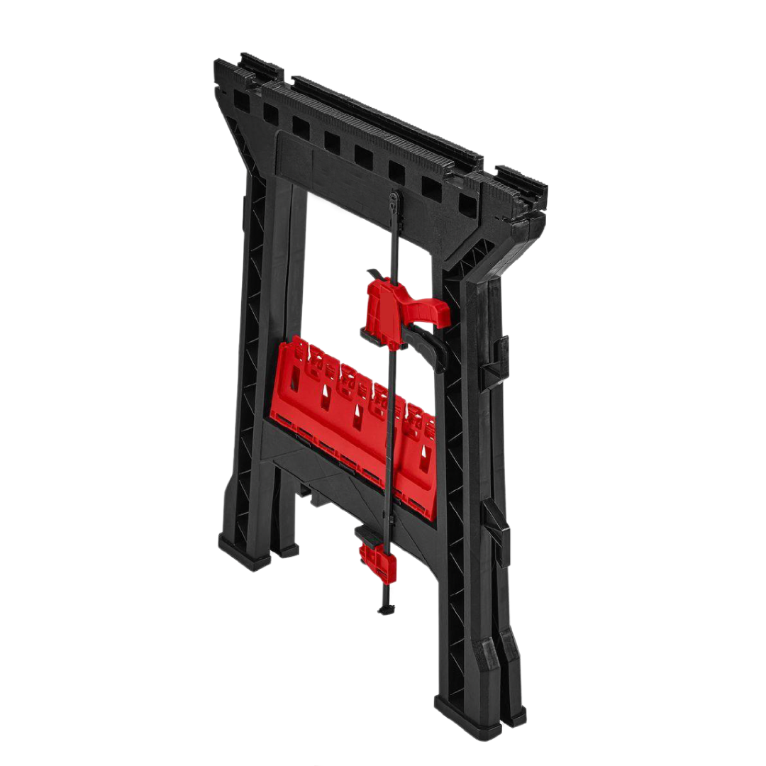 Polypropylene Folding Sawhorse with Bar Clamp