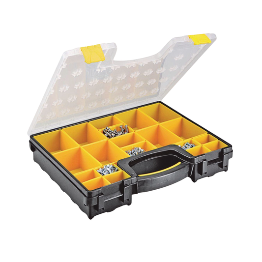 20-Bin Medium Portable Parts Storage Case