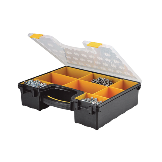 8-Bin Large Portable Parts Storage Case